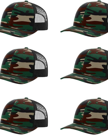 Richardson 112 Classic Six-Panel Adjustable Snapback Trucker Cap | Bulk Packs Available