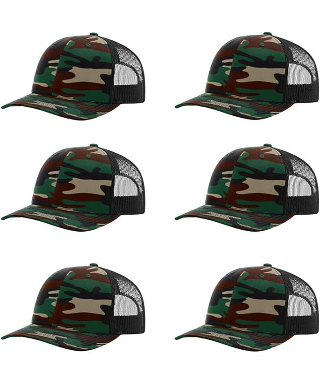 Richardson 112 Classic Six-Panel Adjustable Snapback Trucker Cap | Bulk Packs Available