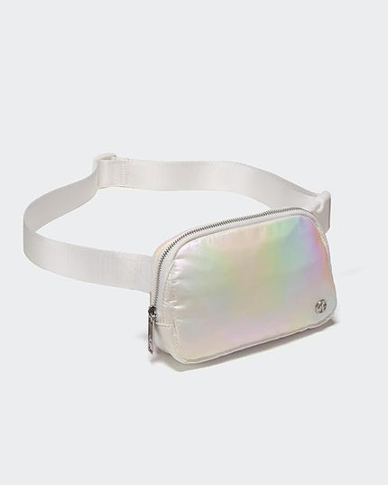 Pander Everywhere Belt Bag for Women, Fashion Waist Packs, Crossbody Bags with Adjustable Strap (Iridescent).