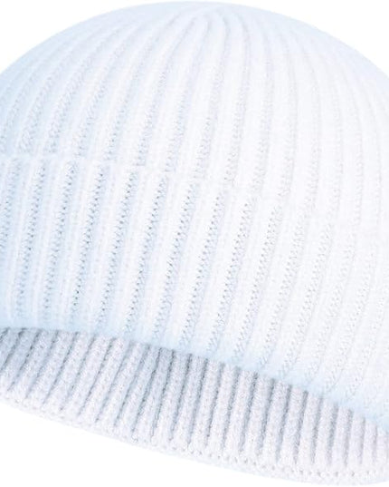 ROYBENS Swag Wool Knit Cuff Short Fisherman Beanie for Men Women, Winter Warm Hats