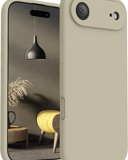 FireNova Magnetic for iPhone Air Case, Compatible with MagSafe, [Integrated Silicone Camera Control Button] [Camera Protection] Microfiber Lining Phone Case for iPhone 17 Air, 6.5", Khaki