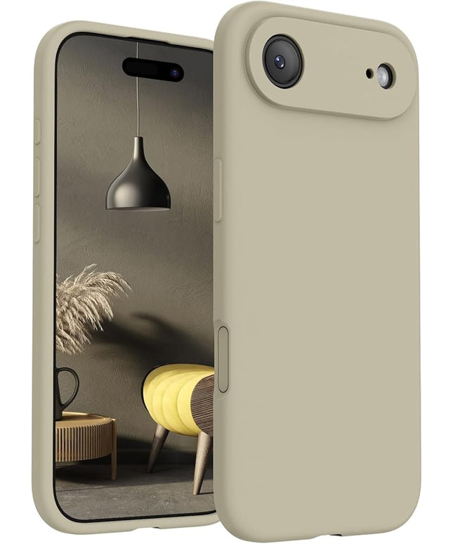 FireNova Magnetic for iPhone Air Case, Compatible with MagSafe, [Integrated Silicone Camera Control Button] [Camera Protection] Microfiber Lining Phone Case for iPhone 17 Air, 6.5", Khaki