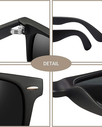 Joopin Square Sunglasses Polarized UV Protection Trendy Designer Sun Glasses Men Women