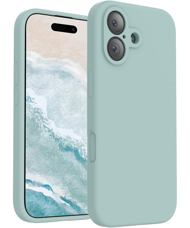 FireNova Magnetic for iPhone 17 Case, Compatible with MagSafe, [Integrated Silicone Camera Control Button] [Camera Protection] Anti-Scratch Microfiber Lining Phone Case, 6.3", Mint Green
