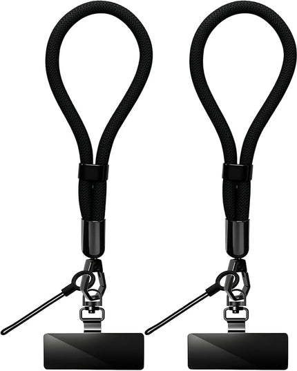 Phone Lanyard, 2 Pack Adjustable Cell Phone Lanyard Hand Phone Wrist Strap with Tether Tabs for Smartphones