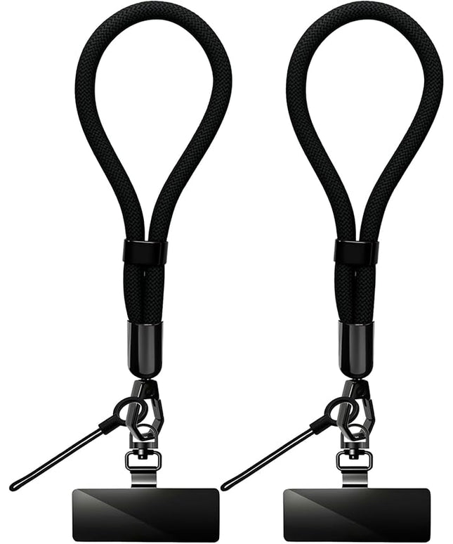 Phone Lanyard, 2 Pack Adjustable Cell Phone Lanyard Hand Phone Wrist Strap with Tether Tabs for Smartphones