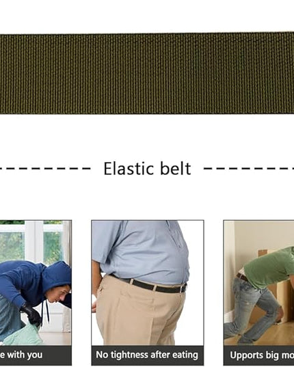 DOOPAI Stretch Canvas Belt for Men, Adjustable Elastic Holeless Web Belt for Casual, Golf, and Work, with Bottle Opener
