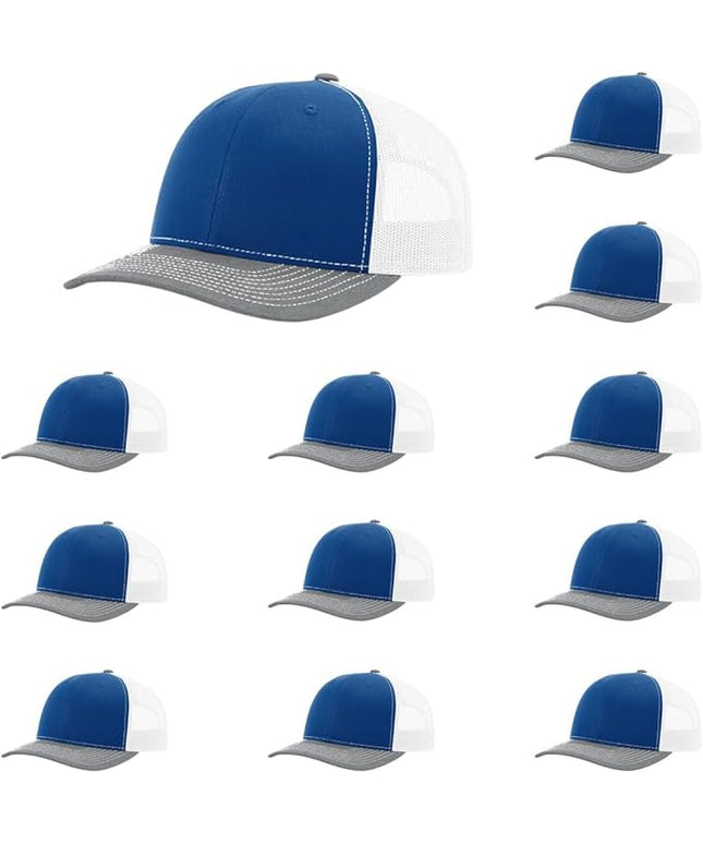 Richardson 112 Classic Six-Panel Adjustable Snapback Trucker Cap | Bulk Packs Available