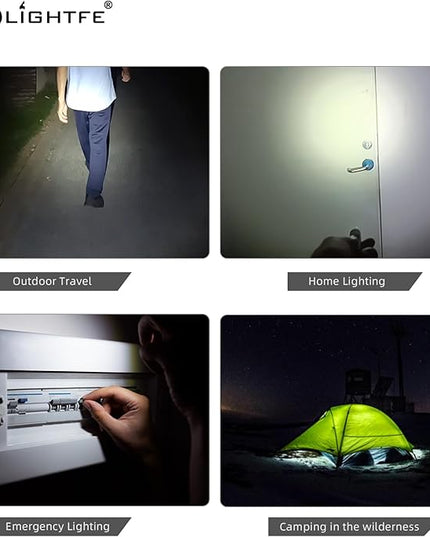LIGHTFE U19 Super Bright Mini Keychain Flashlight | 150 Lumens | USB-C Fast Charging | Aviation Aluminum | Waterproof and Drop-Resistant | Must-Have for Emergency EDC
