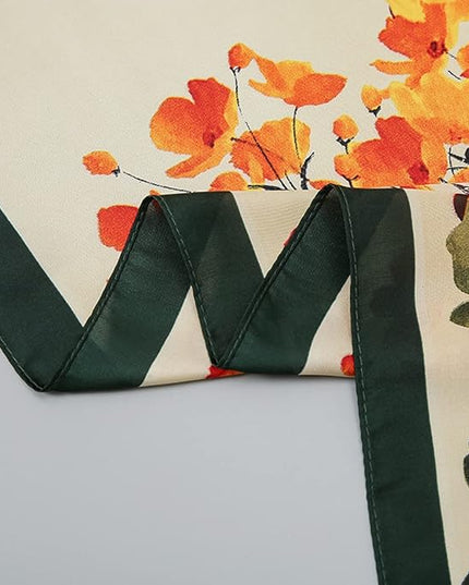 Fashion Scarves Scarf 100% Silk Feeling Scarf Silk Like Scarves Long Lightweight Sunscreen Shawls for Women