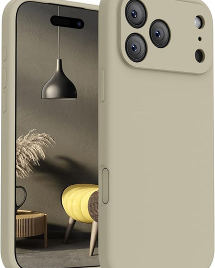 FireNova Magnetic for iPhone 17 Pro Case, Compatible with MagSafe, [Integrated Silicone Camera Control Button] [Camera Protection] Anti-Scratch Microfiber Lining Phone Case, 6.3", Khaki