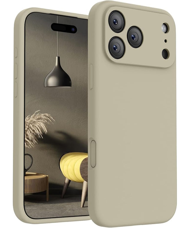 FireNova Magnetic for iPhone 17 Pro Case, Compatible with MagSafe, [Integrated Silicone Camera Control Button] [Camera Protection] Anti-Scratch Microfiber Lining Phone Case, 6.3", Khaki