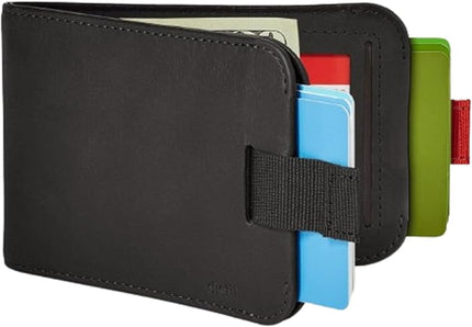 Distil Union Wally Bifold 5.0 RFID Wallet with ID Window - Slim Bifold Wallet for Men with Money Clip, Premium Leather – Minimalist RFID Card Holder - Holds 14 Cards & 30 Bills - Black