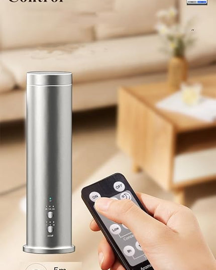 Waterless Diffuser, 1500 Sq Ft Coverage, Cold Air Tech, Quiet Smart Essential Oil Machine with App Bluetooth Control, Remote, Timer & Adjustable Mist, Whole House Scent for Home, Office, Hotel – Black