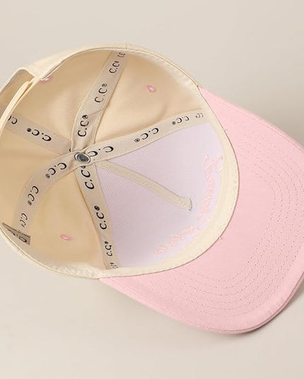 MIRMARU Two-Tone Vintage Canvas Trucker Hats for Men & Women, Adjustable Size Baseball Caps with Trendy Embroidered Design