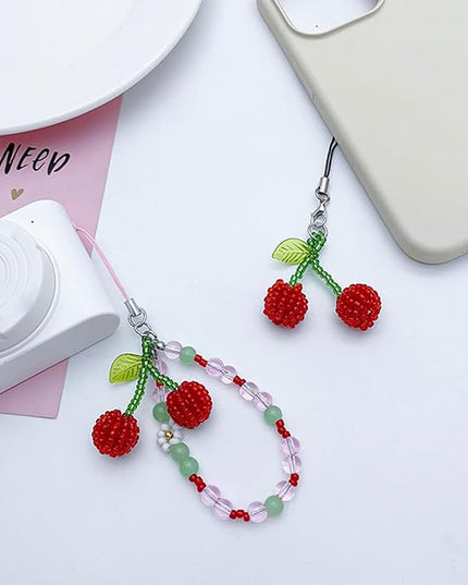 Fashion Beaded Phone Charm Straps Car Keys Hanging Pendants Y2K Bag Decoration Lanyard Purse Accessories Bag Pendant Charm Decoration