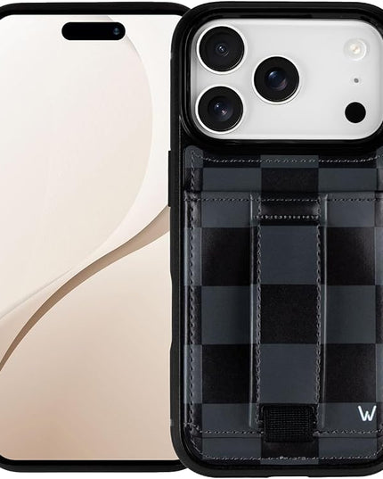 Walli Cases for iPhone 17 Pro Max Case Aesthetic Wallet Phone Case Card Holder, Securely Holds up to 2 Cards - Cute, Trendy Phone Cover for Women, fits iPhone 17 Pro Max, with Kickstand & Finger Strap