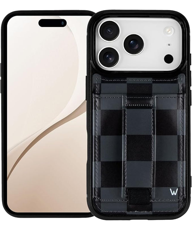 Walli Cases for iPhone 17 Pro Max Case Aesthetic Wallet Phone Case Card Holder, Securely Holds up to 2 Cards - Cute, Trendy Phone Cover for Women, fits iPhone 17 Pro Max, with Kickstand & Finger Strap