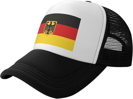 Cute Flag Baseball Cap for Men Women Mesh Trucker Hat Adjustable Patriotic Snapback Baseball Hat for Sports Running