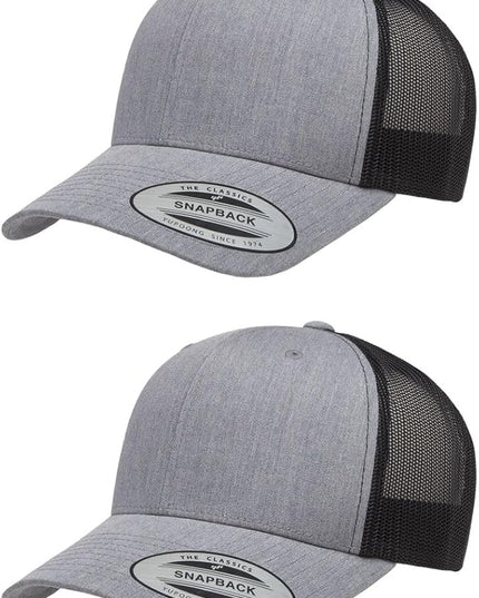 Yupoong Classic Premium Mesh 6 Panel Retro Trucker Cap | Mid Profile Snapback | OSFA | Bulk Pack Available