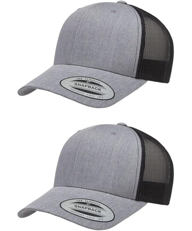 Yupoong Classic Premium Mesh 6 Panel Retro Trucker Cap | Mid Profile Snapback | OSFA | Bulk Pack Available