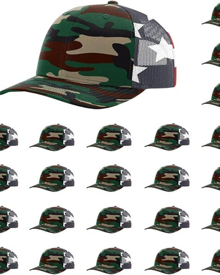 Richardson 112 Classic Six-Panel Adjustable Snapback Trucker Cap | Bulk Packs Available