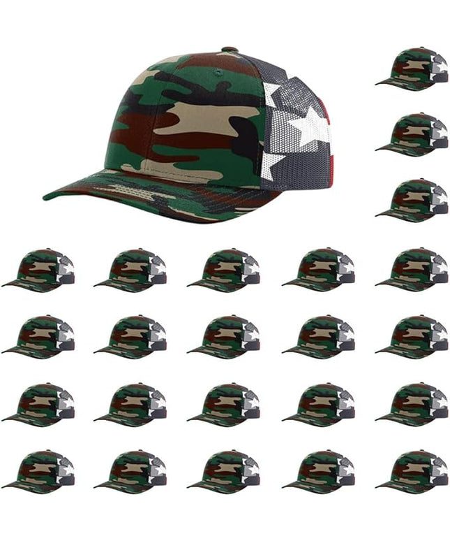 Richardson 112 Classic Six-Panel Adjustable Snapback Trucker Cap | Bulk Packs Available