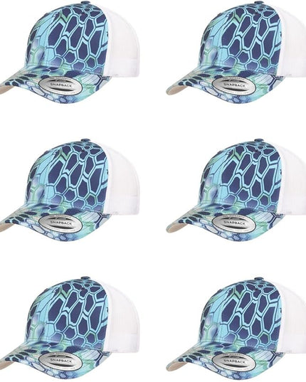 Yupoong Classic Premium Mesh 6 Panel Retro Trucker Cap | Mid Profile Snapback | OSFA | Bulk Pack Available
