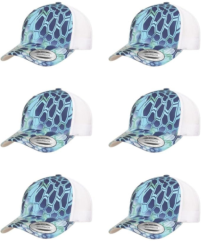 Yupoong Classic Premium Mesh 6 Panel Retro Trucker Cap | Mid Profile Snapback | OSFA | Bulk Pack Available