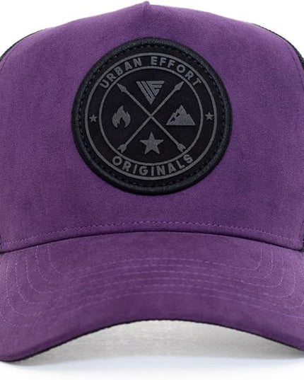 Urban Effort Mesh Back Cap - for Men and Women Baseball Hat 5-Panel Trucker Hat - Great Snapback Closure for Hunting & Hiking