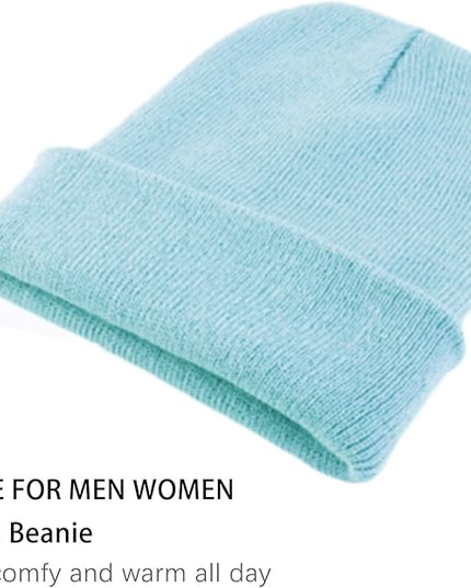 ZOORON 1&2 Pack Beanie for Men Women Slouchy Beanie Hats Winter Knit Caps Soft Ski Hat Unisex