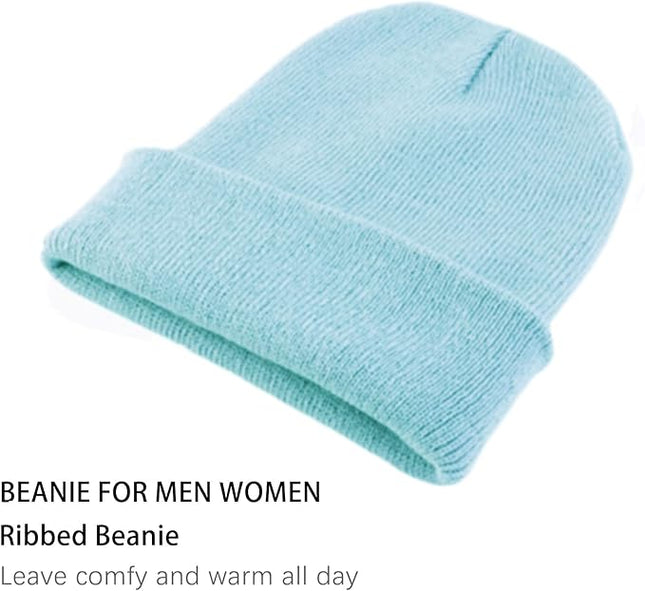 ZOORON 1&2 Pack Beanie for Men Women Slouchy Beanie Hats Winter Knit Caps Soft Ski Hat Unisex