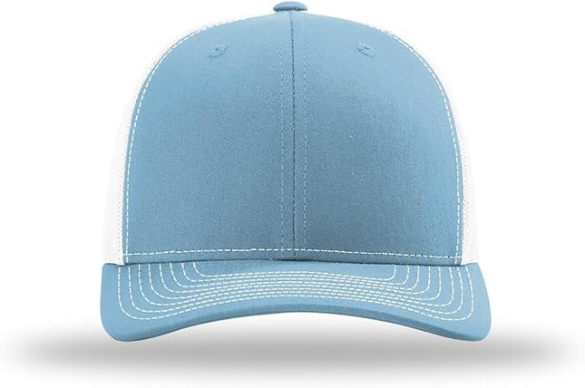 Richardson 112 Trucker Hat - Premium Adjustable Snapback Hat - Structured Six Panel Richardson Blank Caps