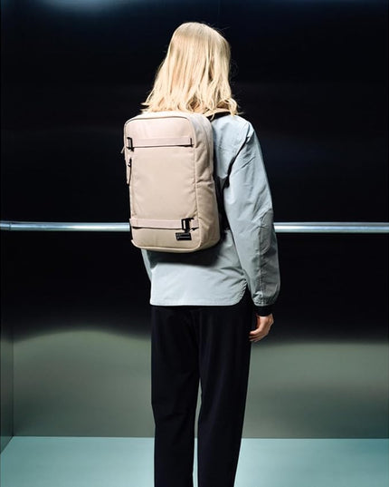 Db Journey Daypack - Slim Backpack with Laptop Compartment, Water Bottle Pocket, Minimalist Lightweight Work Backpack for Work, Travel & Gym, 17L - Fogbow Beige