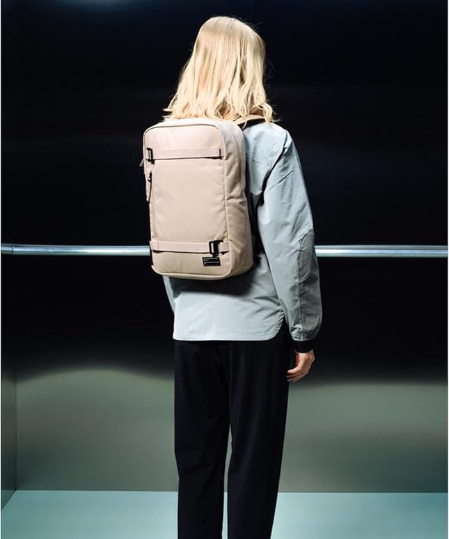 Db Journey Daypack - Slim Backpack with Laptop Compartment, Water Bottle Pocket, Minimalist Lightweight Work Backpack for Work, Travel & Gym, 17L - Fogbow Beige