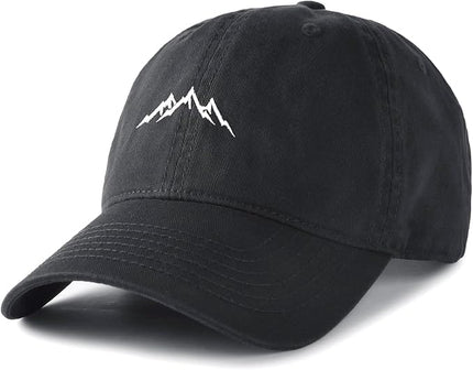 FURTALK Baseball Cap Men Mountain Embroidery Dad Hat Unstructured Soft Vintage Washed Cotton Outdoor Hats for Men