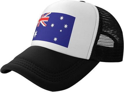Cute Flag Baseball Cap for Men Women Mesh Trucker Hat Adjustable Patriotic Snapback Baseball Hat for Sports Running