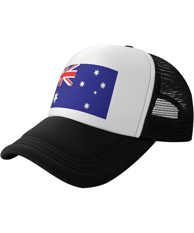 Cute Flag Baseball Cap for Men Women Mesh Trucker Hat Adjustable Patriotic Snapback Baseball Hat for Sports Running