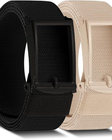 DOOPAI Stretch Canvas Belt for Men, Adjustable Elastic Holeless Web Belt for Casual, Golf, and Work, with Bottle Opener