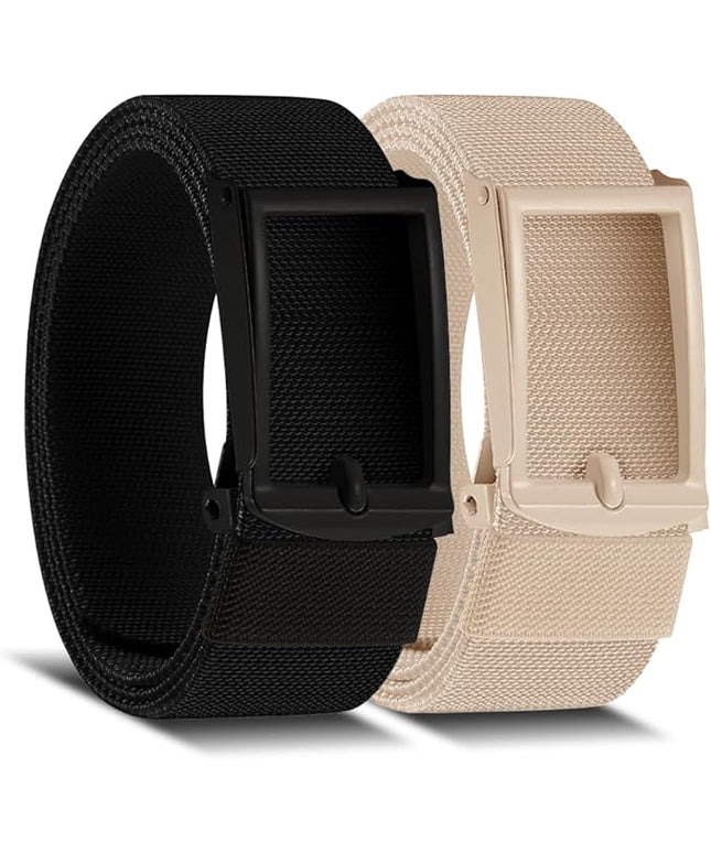 DOOPAI Stretch Canvas Belt for Men, Adjustable Elastic Holeless Web Belt for Casual, Golf, and Work, with Bottle Opener