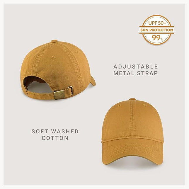 CHOK.LIDS Everyday Premium Dad Hat Unisex Cotton Baseball Cap for Men and Women Adjustable Lightweight Polo Style Curved Brim