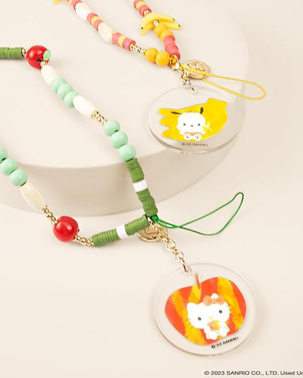 iFace Hello Kitty and Friends Beaded Wristlet Universal Phone Charm Strap - Cute Wrist Chain Lanyard Aesthetic Decor Strap for Cell Phone Camera Keys AirPods Keychains