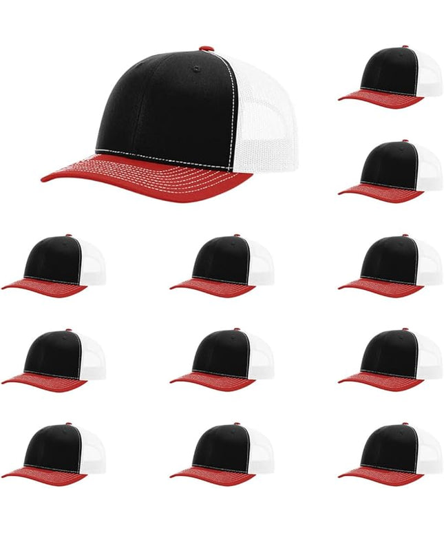 Richardson 112 Classic Six-Panel Adjustable Snapback Trucker Cap | Bulk Packs Available