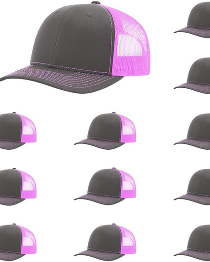 Richardson 112 Classic Six-Panel Adjustable Snapback Trucker Cap | Bulk Packs Available
