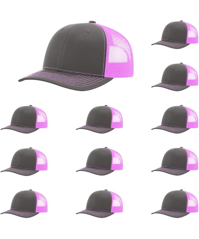 Richardson 112 Classic Six-Panel Adjustable Snapback Trucker Cap | Bulk Packs Available