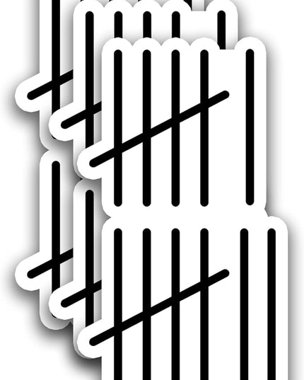 (3Pcs) Funny Six Seven 67 Meme Tally Marks Stickers Teacher Student Humor 6 7 Numbers Vinyl Decals Gen Alpha Design Waterproof for Laptop, Water Bottle, Tumbler, 3" x 1.7"