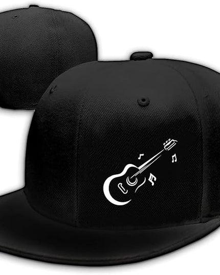 Skull Finger Flat Bill Hats for Men Black Mens Snapback Hat Baseball Cap Fitted Hat Rock N Roll Skeleton Hand Snap Backpack
