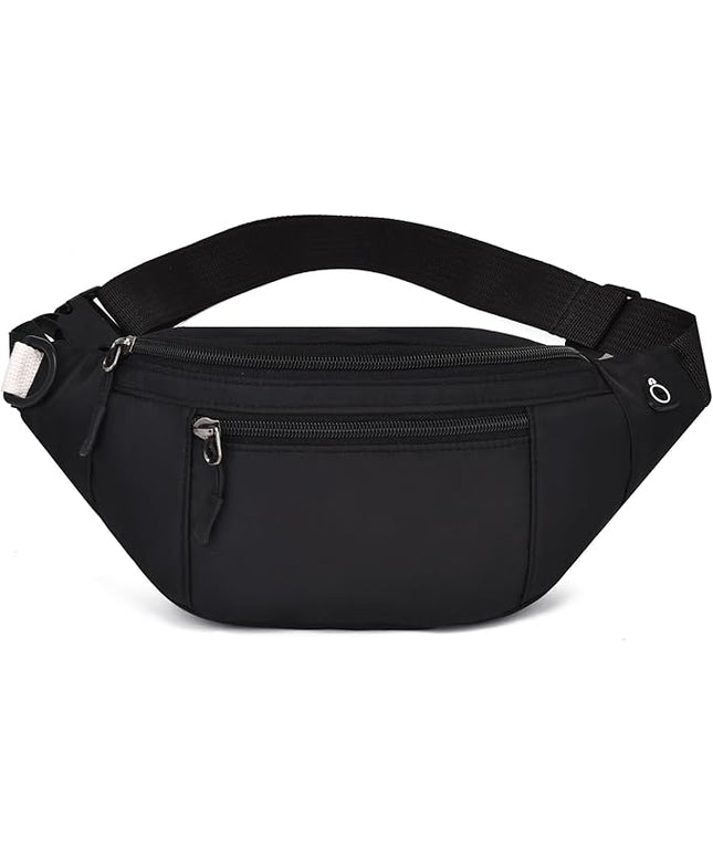 DAITET Crossbody Fanny Pack for Men&Women,Large Waist Bag & Hip Bum Bag with Adjustable Strap for Outdoors Workout Traveling Casual Running Hiking Cycling
