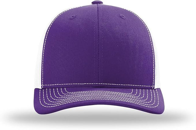 Richardson 112 Trucker Hat - Premium Adjustable Snapback Hat - Structured Six Panel Richardson Blank Caps