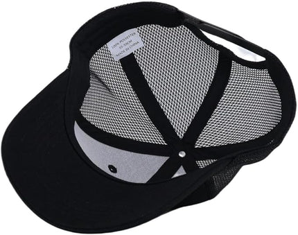 Mesh Snapback Hat (M/L/XL/XXL) - Blank Structured Men's Trucker Hats-Baseball Caps - Adjustable Ball Cap